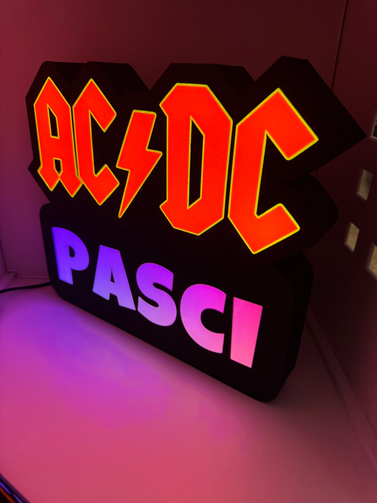 LedBOX RGB ACDC avec Nom personnalisable