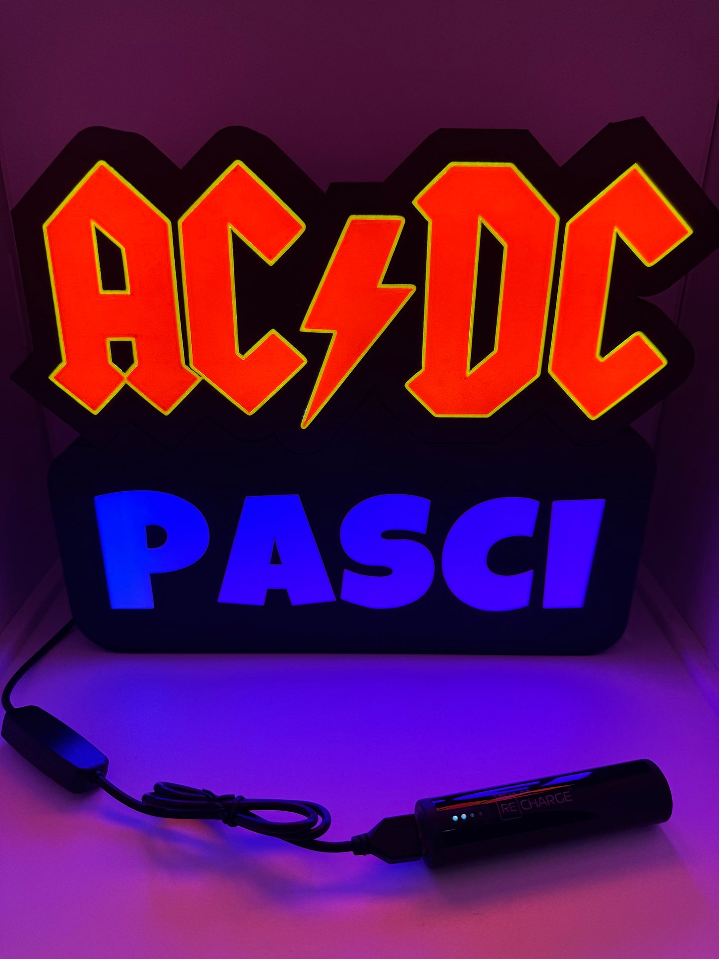 LedBOX RGB ACDC avec Nom personnalisable