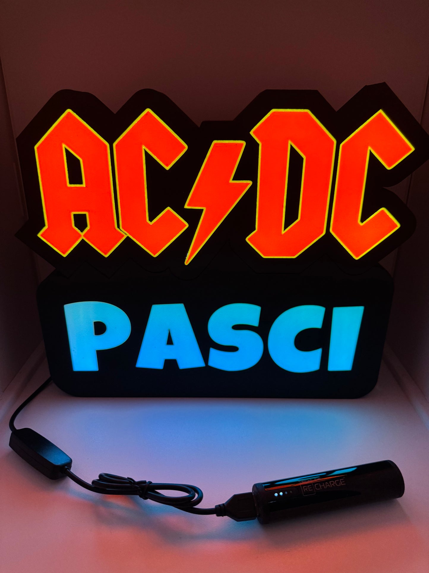 LedBOX RGB ACDC avec Nom personnalisable