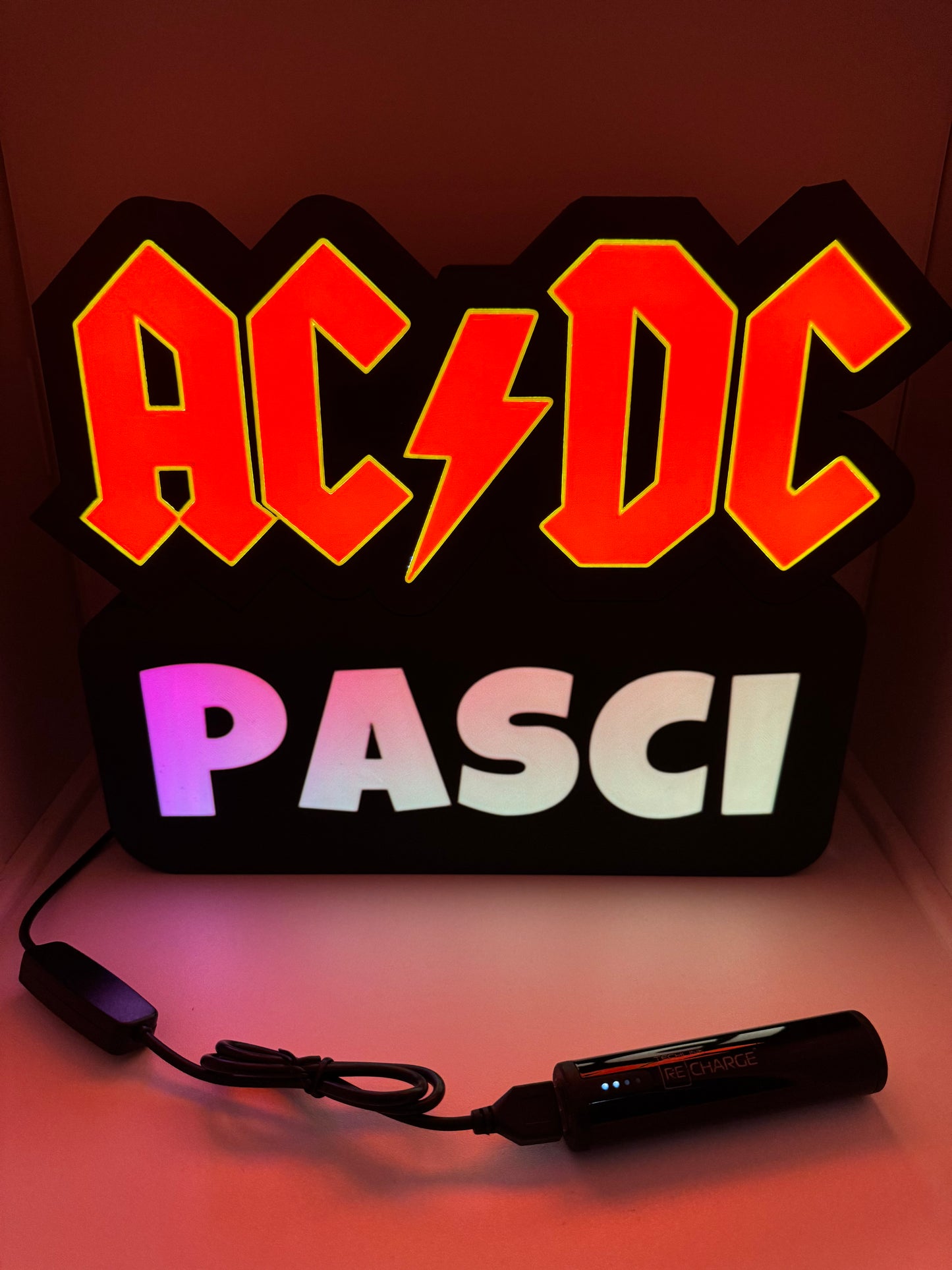 LedBOX RGB ACDC avec Nom personnalisable