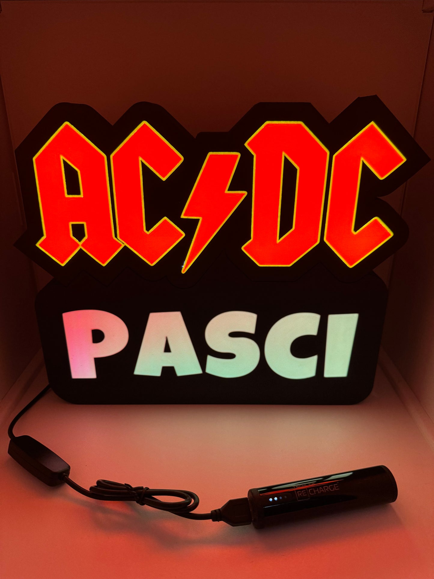 LedBOX RGB ACDC avec Nom personnalisable