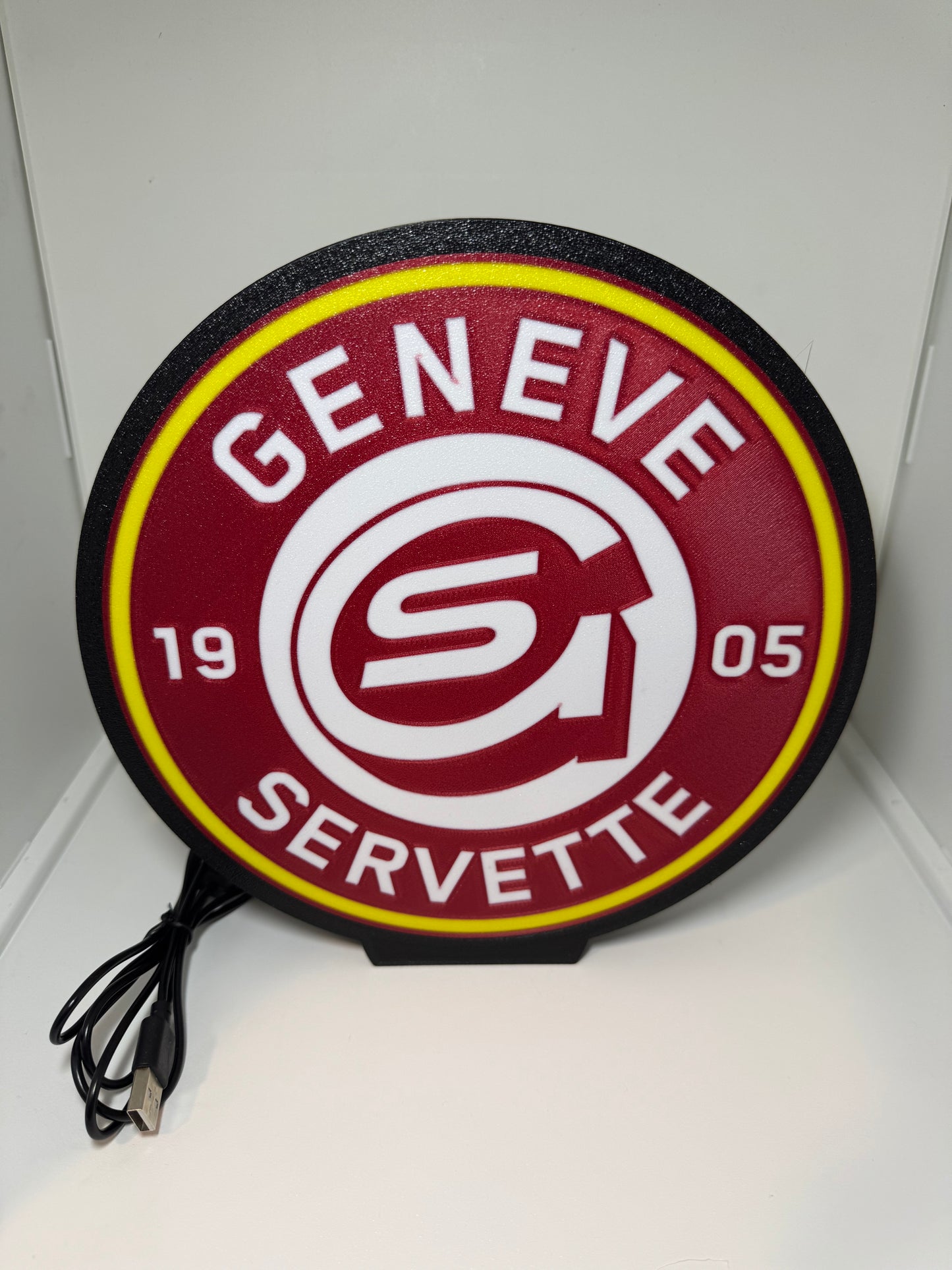 Lightbox lumière led Hockey GENEVE SERVETTE