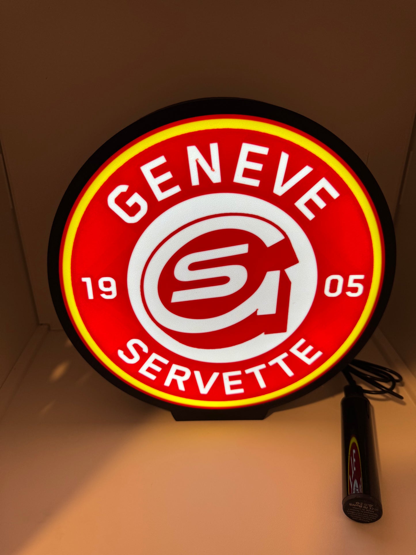 Lightbox lumière led Hockey GENEVE SERVETTE