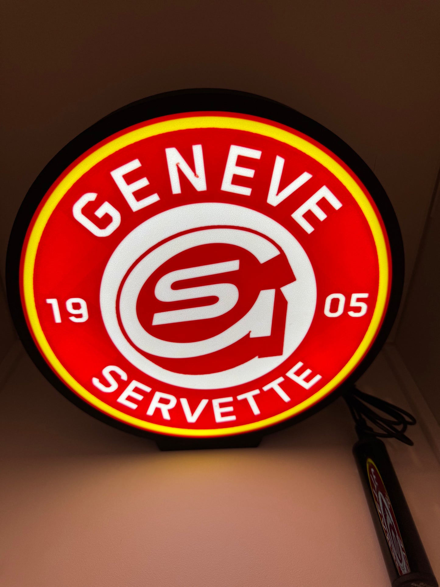 Lightbox lumière led Hockey GENEVE SERVETTE