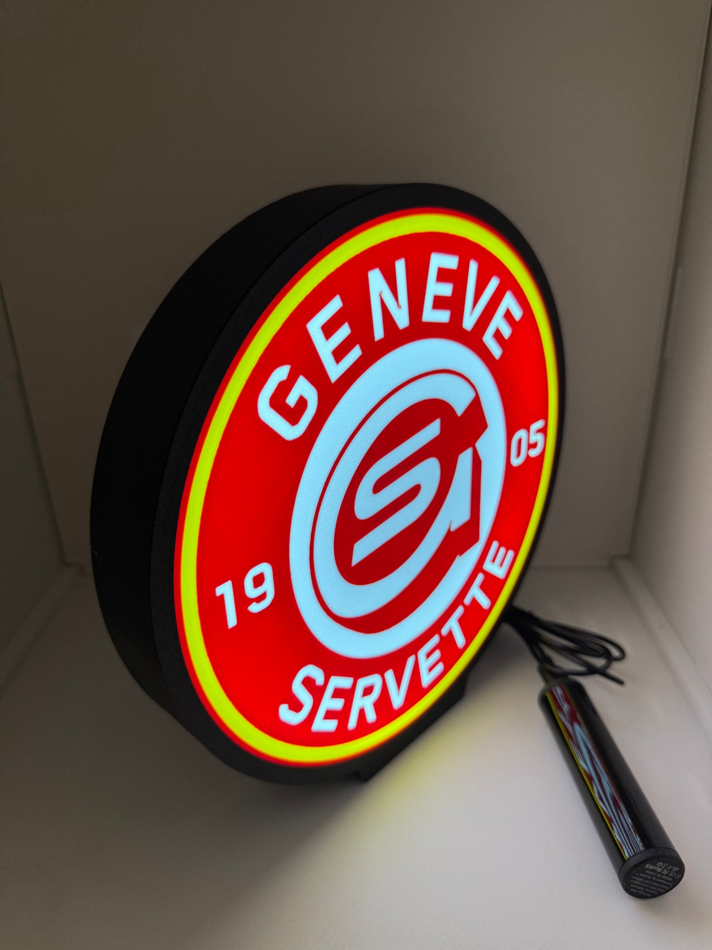 Lightbox lumière led Hockey GENEVE SERVETTE