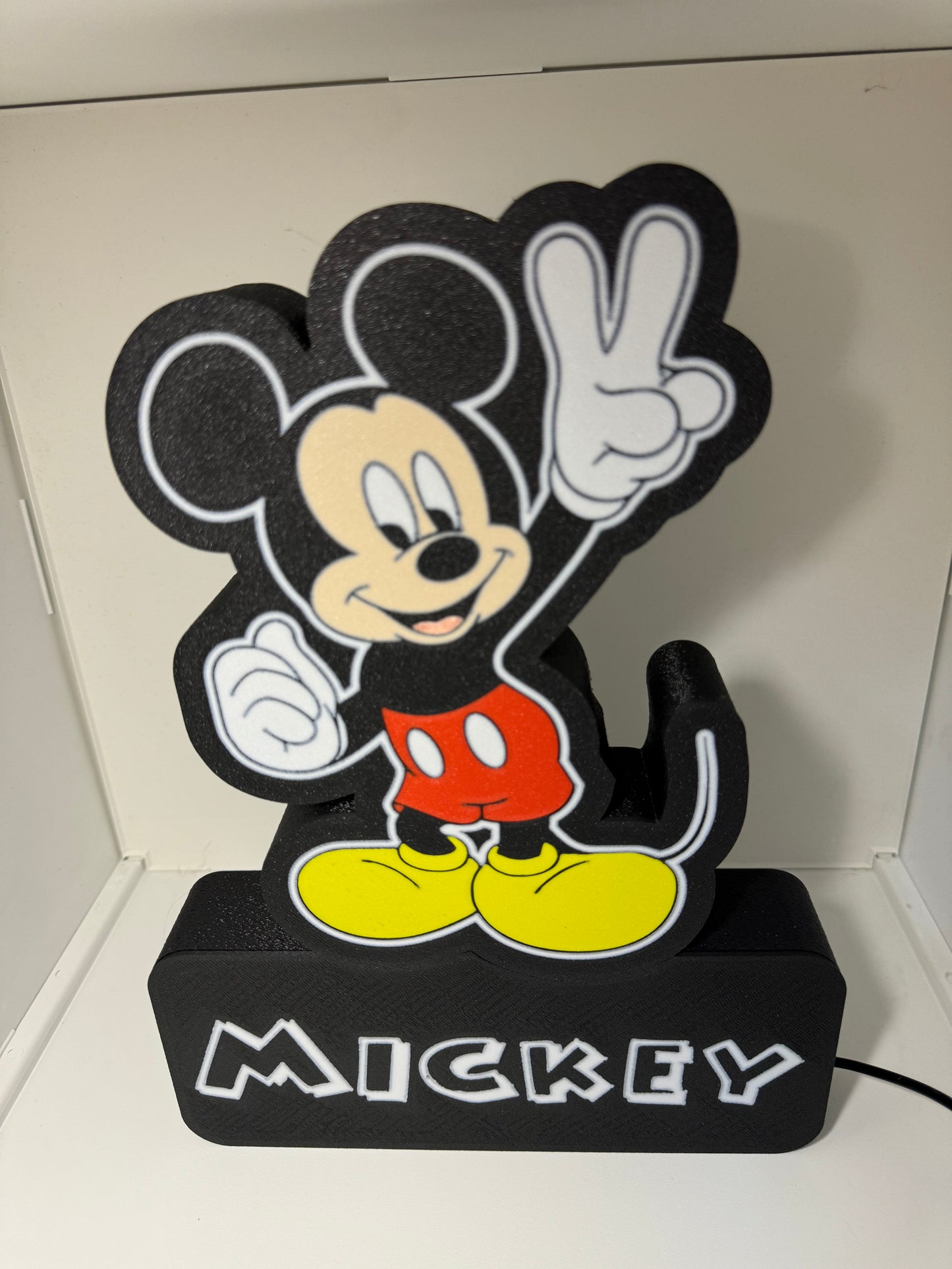 LedBOX RGB MICKEY avec Nom personnalisable