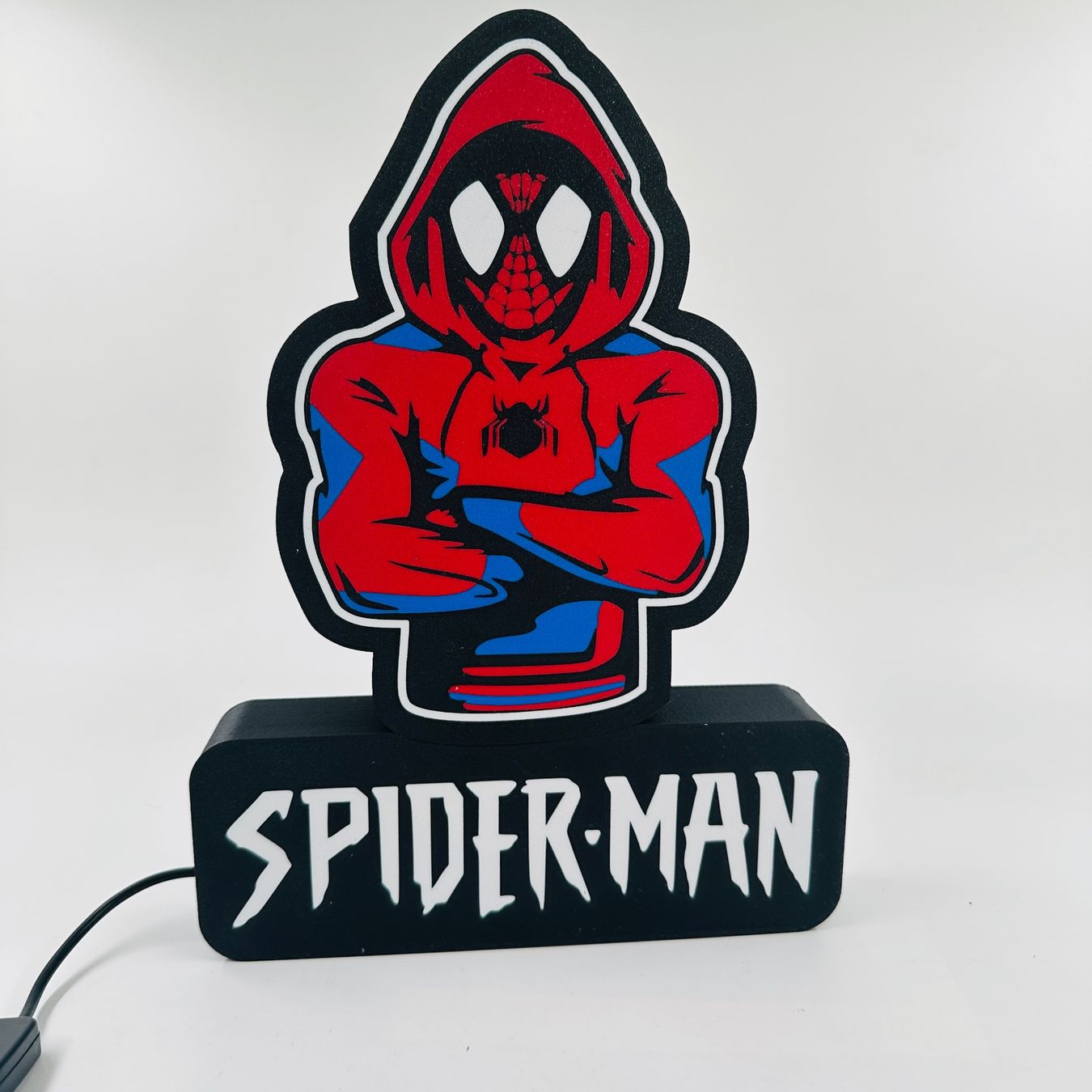 LedBOX RGB Spiderman avec Nom personnalisable