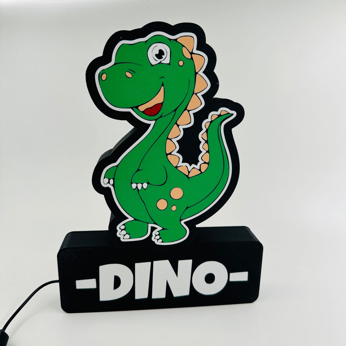 LedBOX RGB DINO avec Nom personnalisable