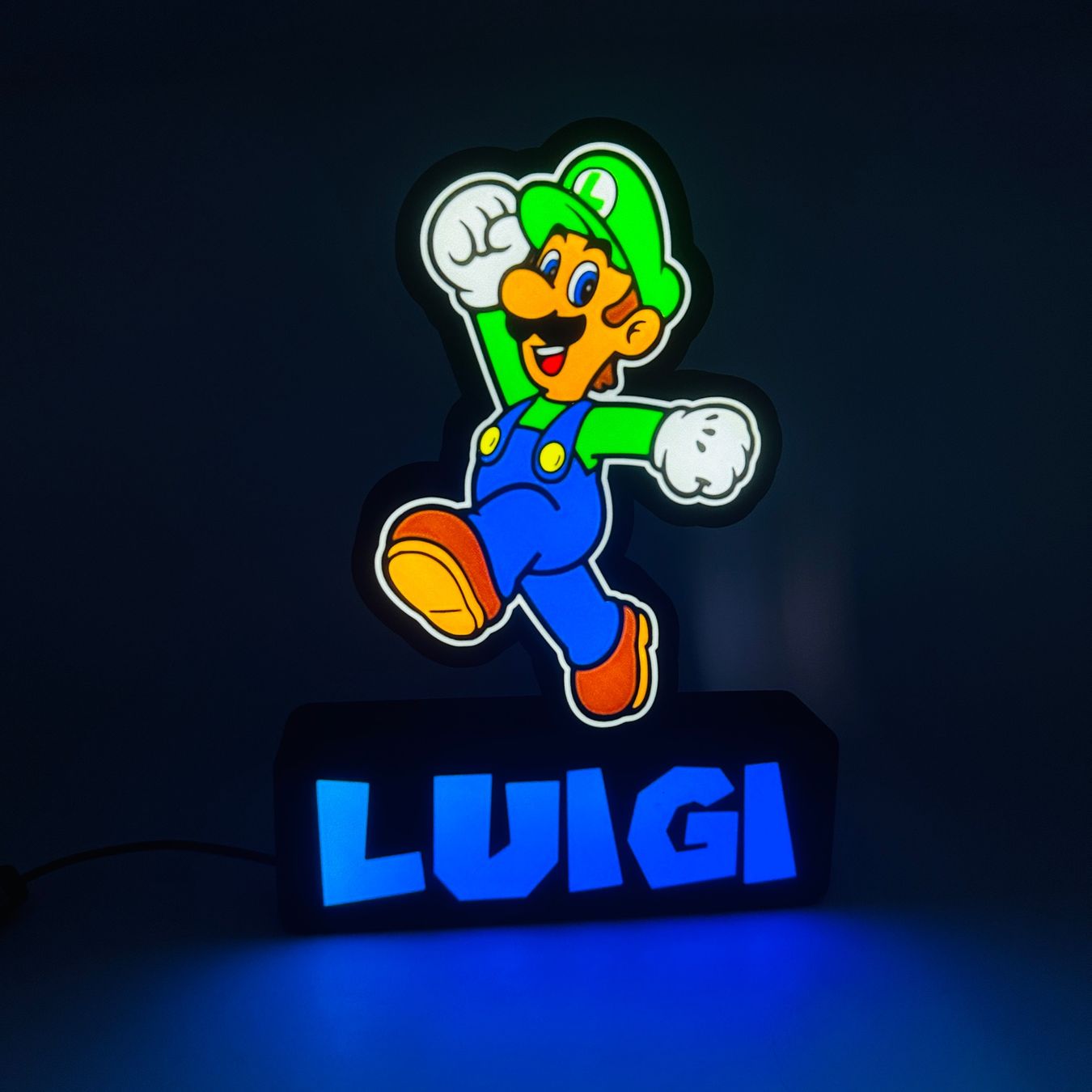 LedBOX RGB LUIGI avec Nom personnalisable