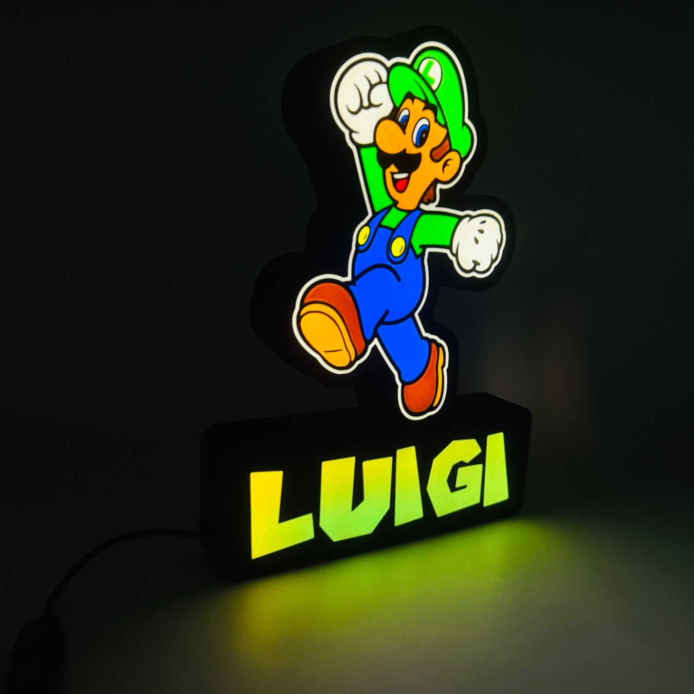 LedBOX RGB LUIGI avec Nom personnalisable