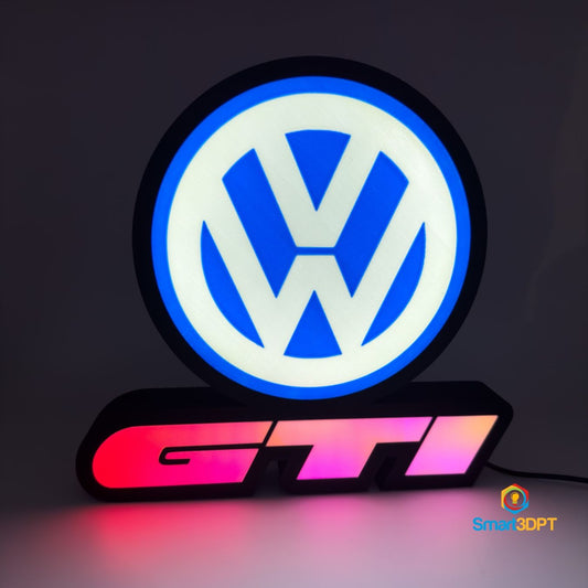 LedBOX RGB VW GTI avec Nom personnalisable