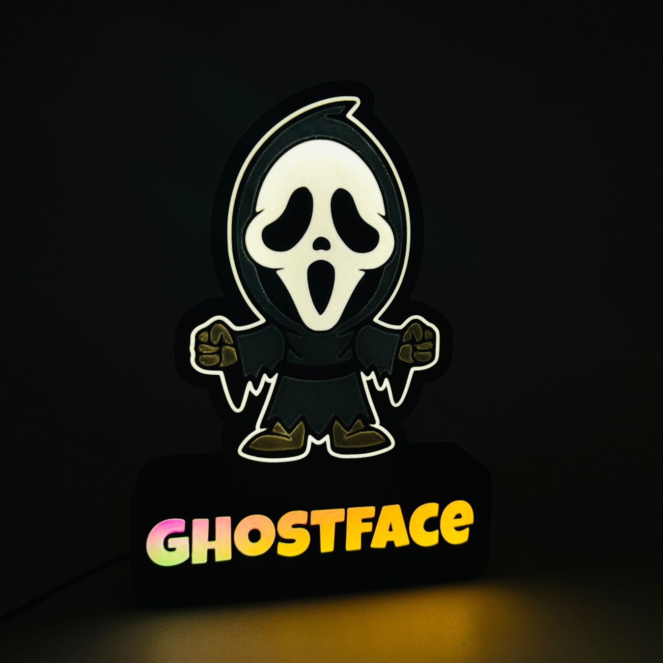 LedBOX RGB Ghostface avec Nom personnalisable