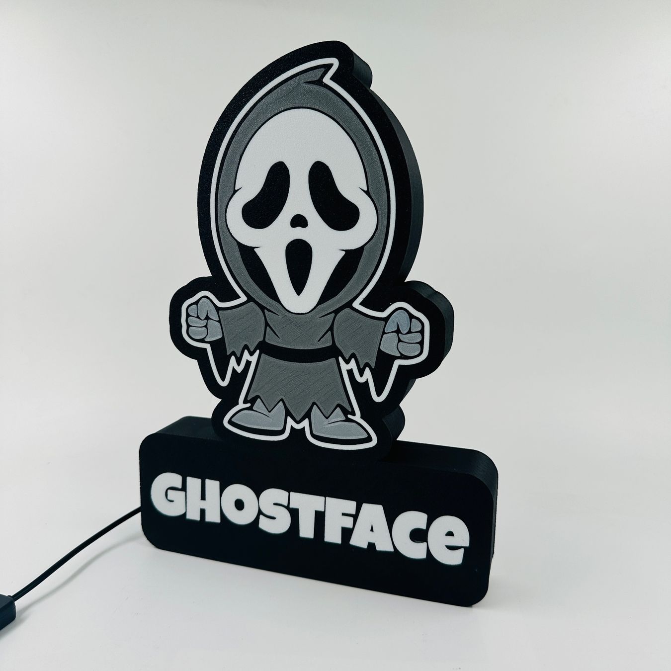 LedBOX RGB Ghostface avec Nom personnalisable