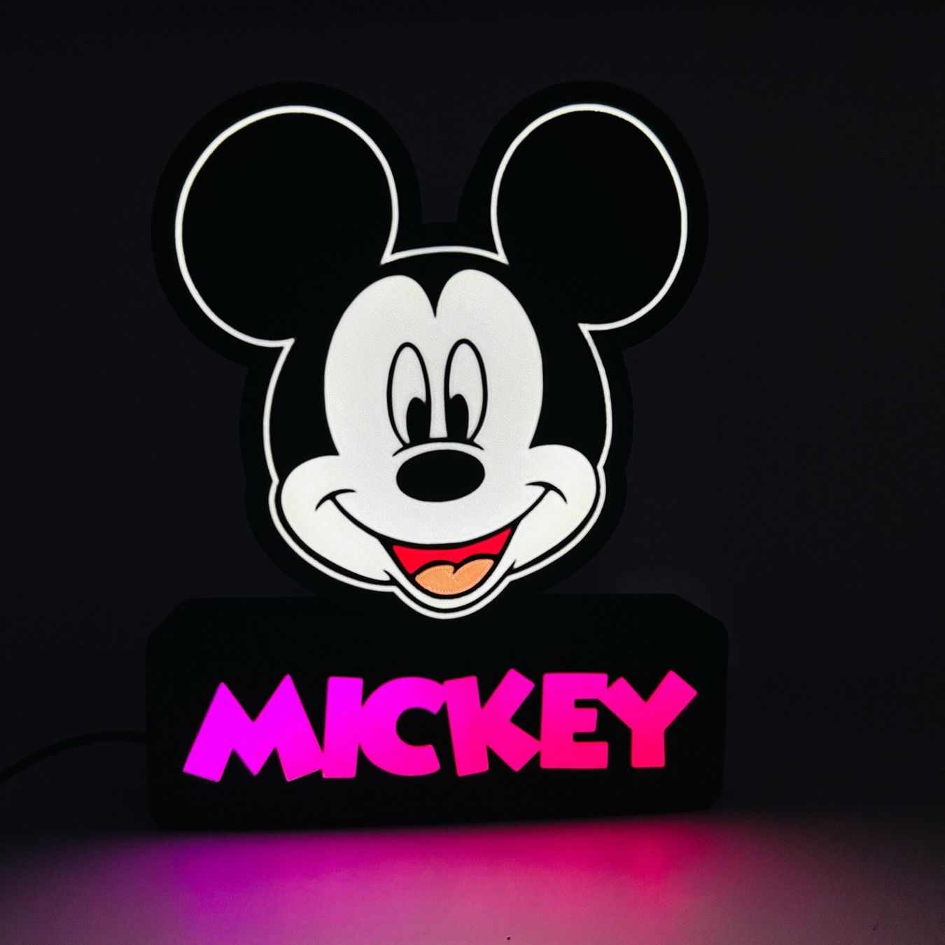 LedBOX RGB MICKEY 2 avec Nom personnalisable