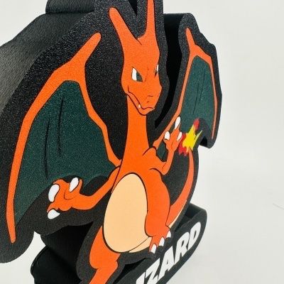 LedBOX RGB CHARIZARD avec Nom personnalisable