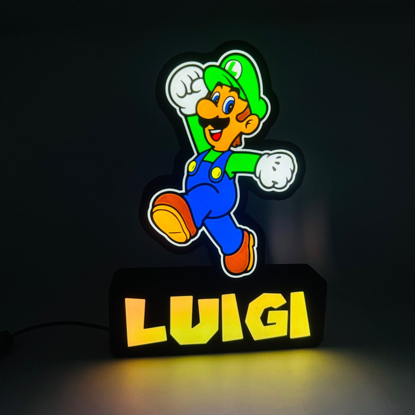 LedBOX RGB LUIGI avec Nom personnalisable