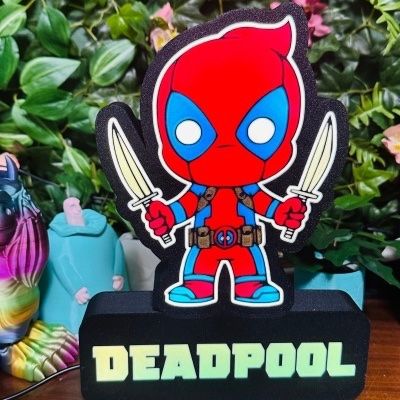 LedBOX RGB DEADPOOL avec Nom personnalisable