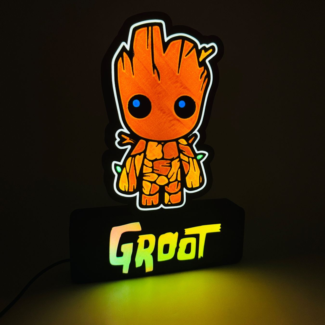 LedBOX RGB GROOT avec Nom personnalisable