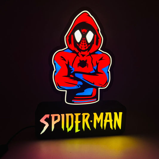 LedBOX RGB Spiderman avec Nom personnalisable