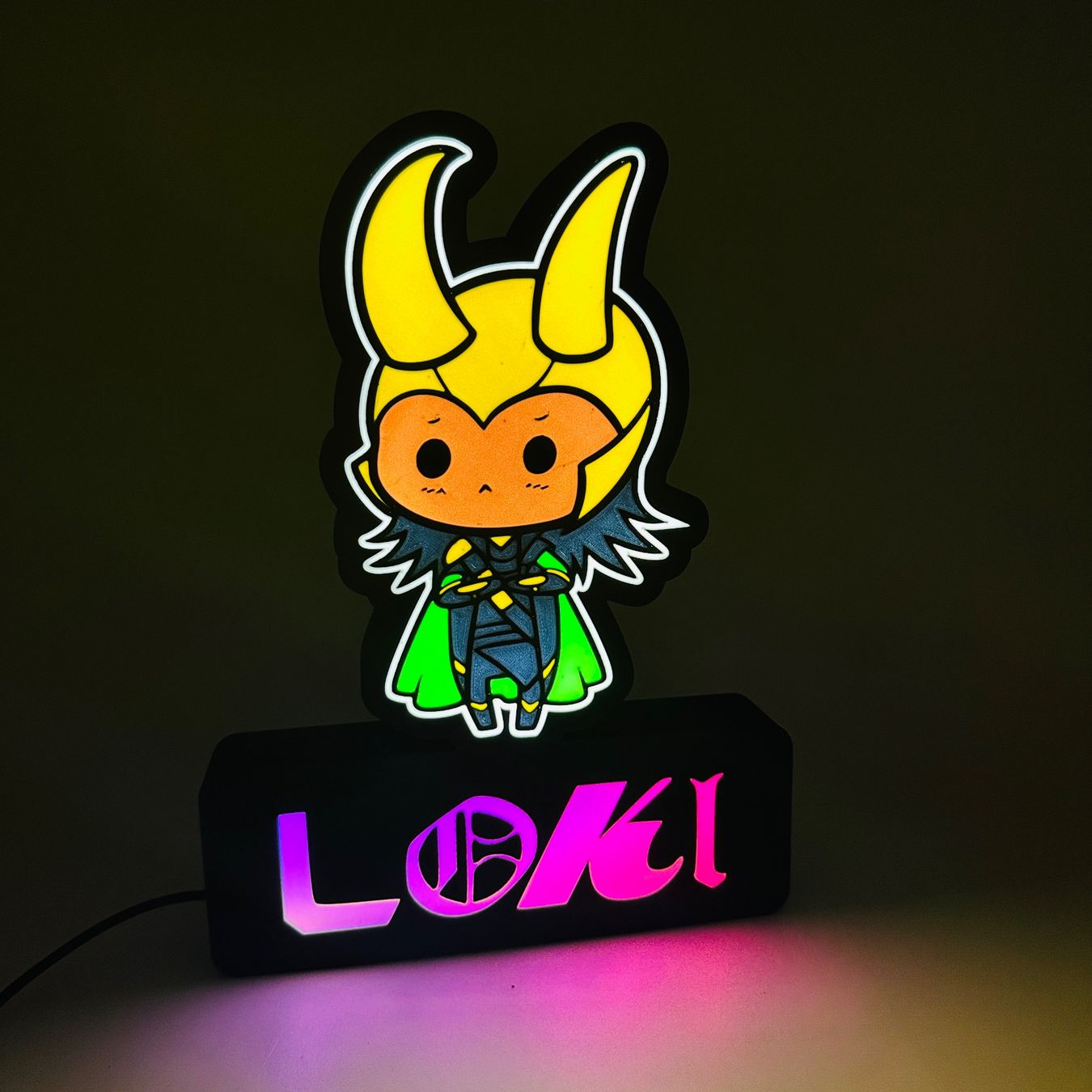 LedBOX RGB LOKI avec Nom personnalisable