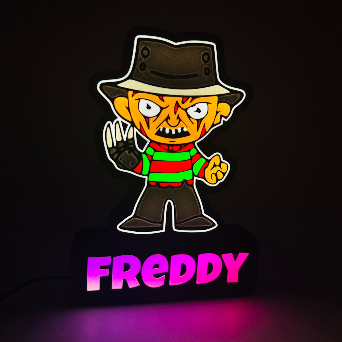 LedBOX RGB FREDDY avec Nom personnalisable