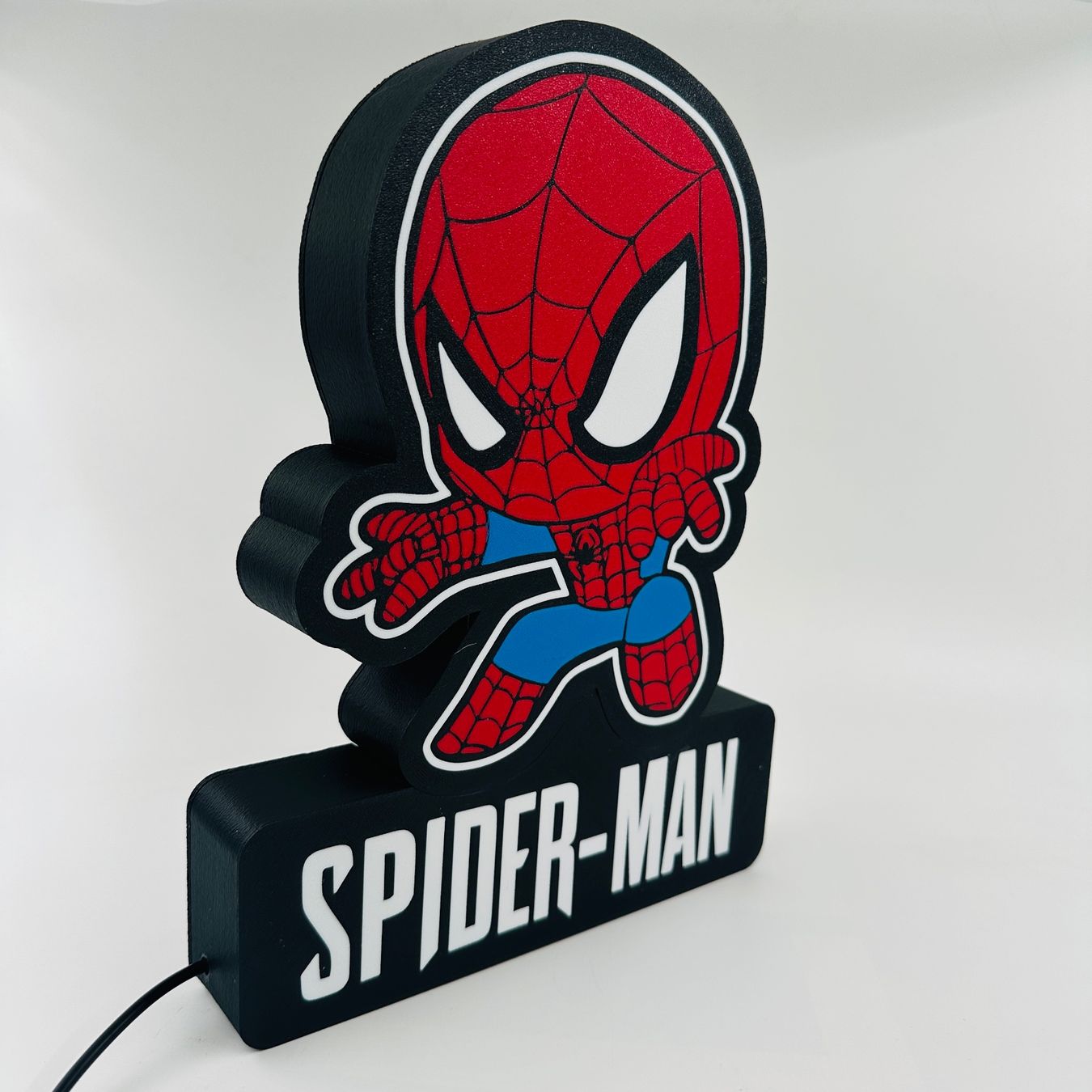 LedBOX RGB SPIDERMAN KID avec Nom personnalisable