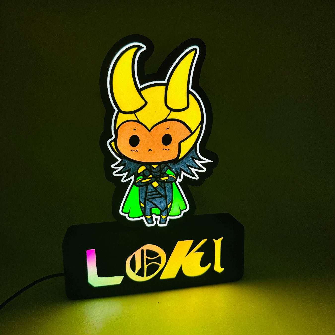 LedBOX RGB LOKI avec Nom personnalisable