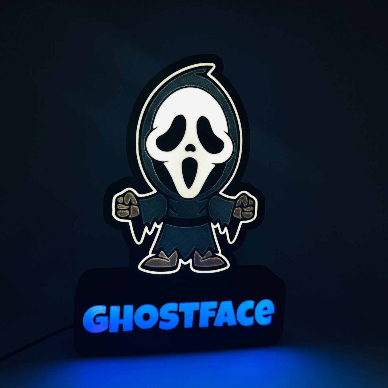 LedBOX RGB Ghostface avec Nom personnalisable