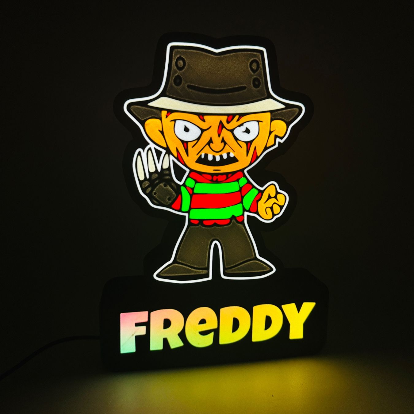 LedBOX RGB FREDDY avec Nom personnalisable