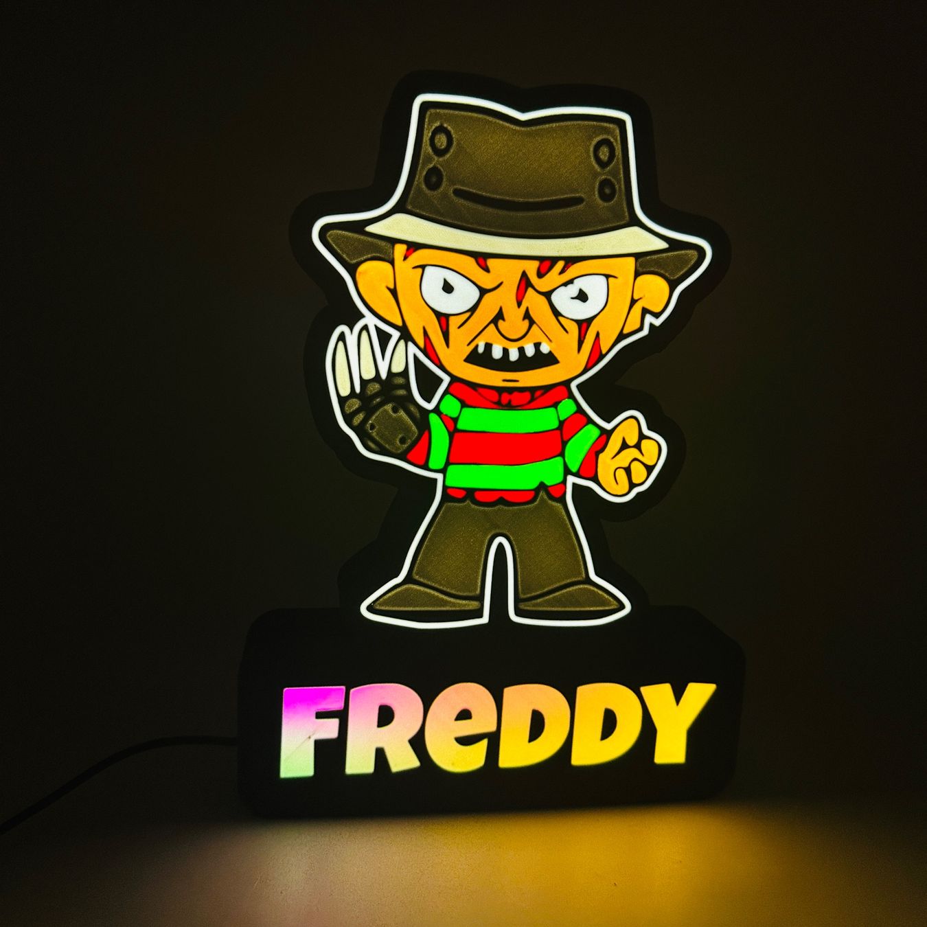 LedBOX RGB FREDDY avec Nom personnalisable