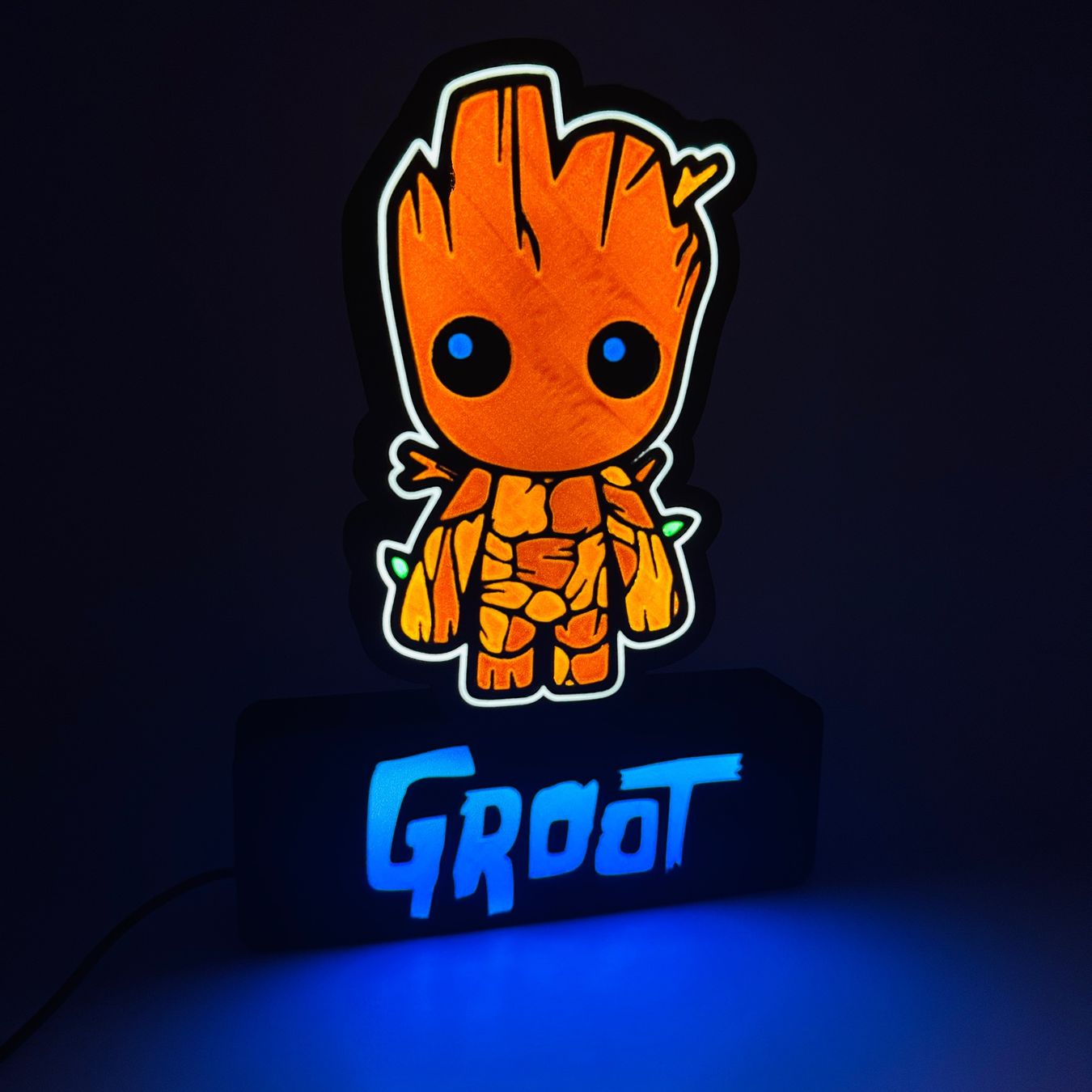 LedBOX RGB GROOT avec Nom personnalisable