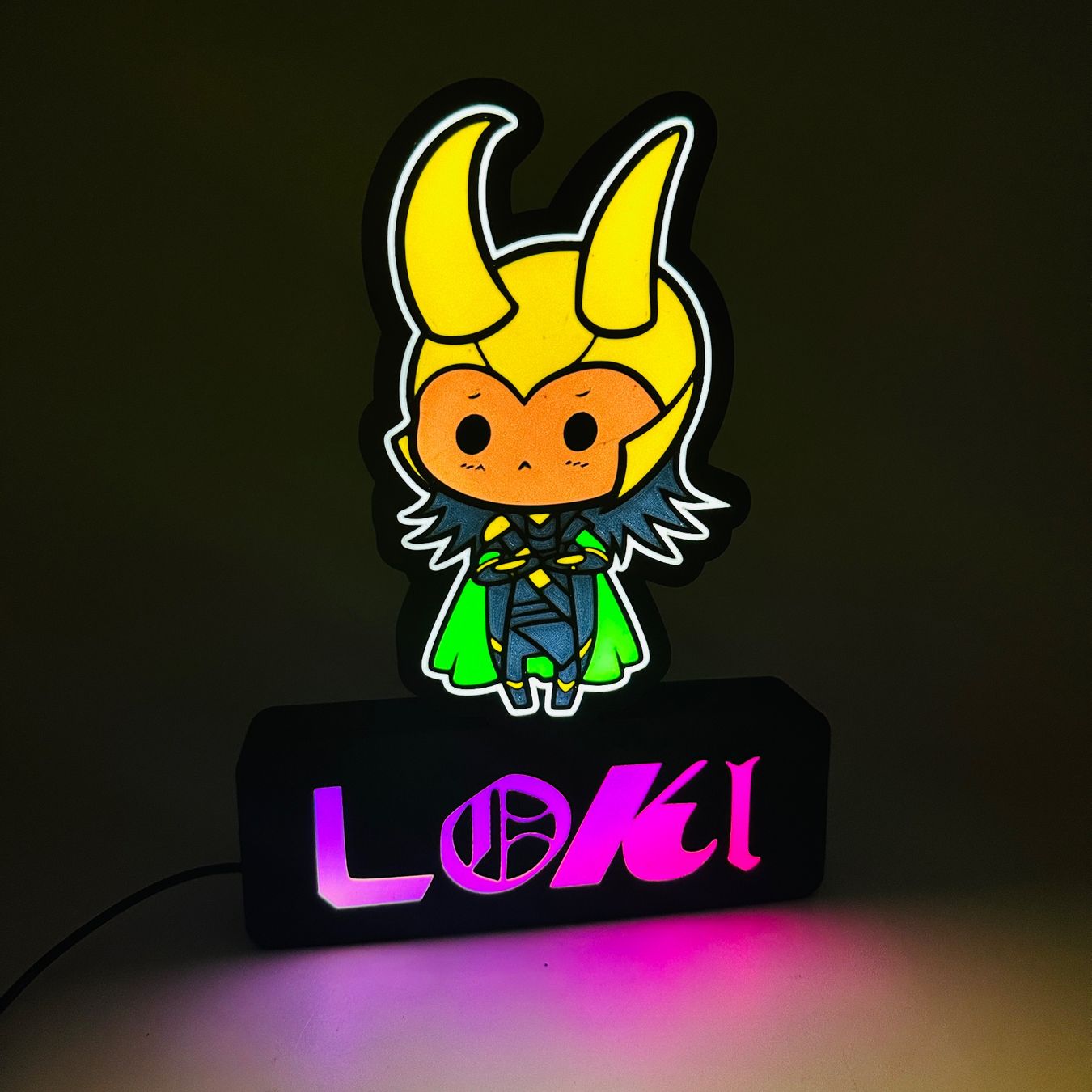 LedBOX RGB LOKI avec Nom personnalisable