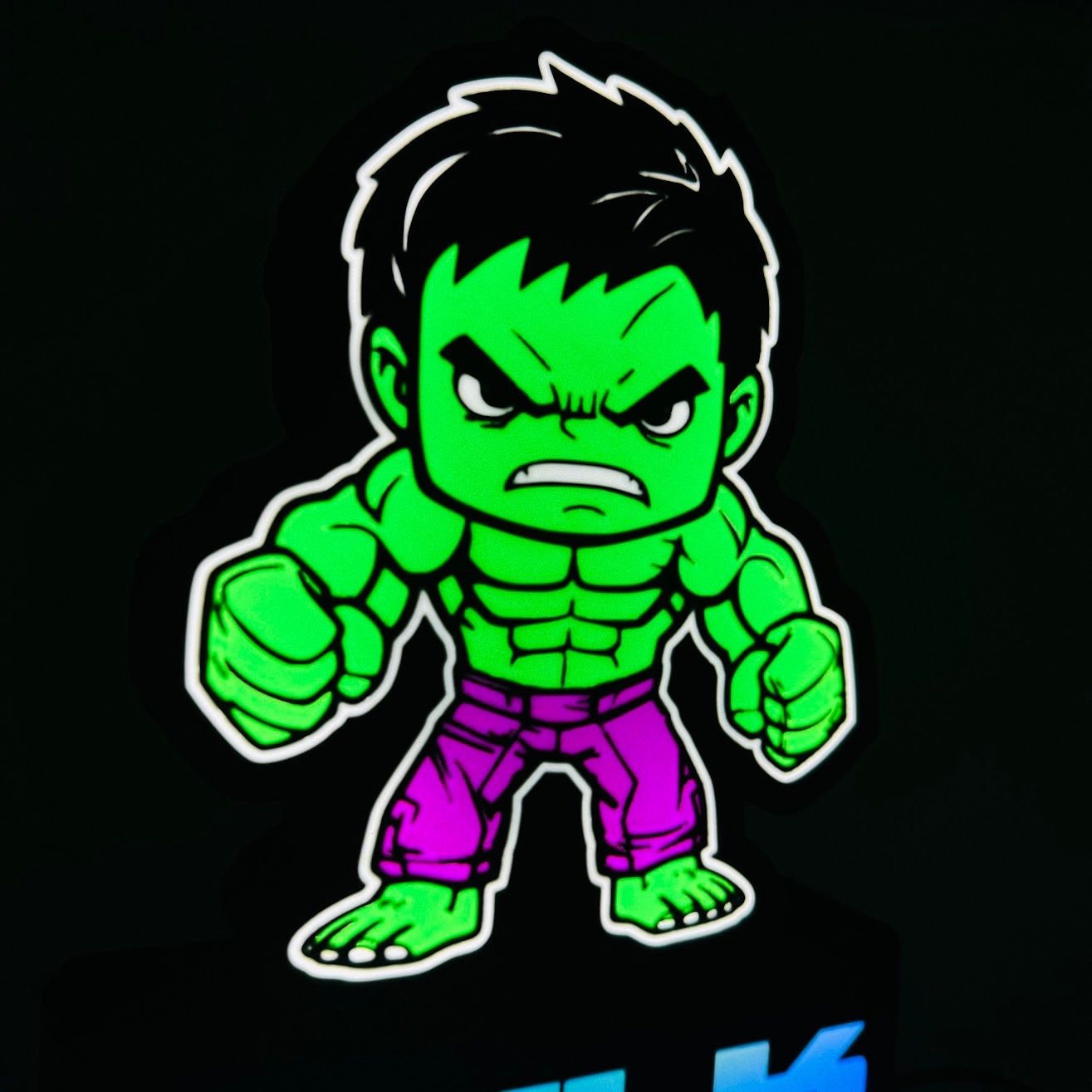 LedBOX RGB HULK avec Nom personnalisable