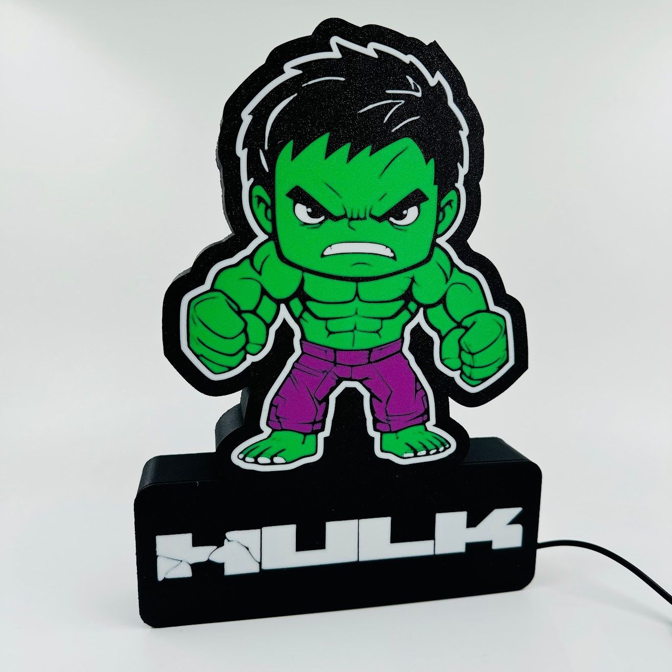 LedBOX RGB HULK avec Nom personnalisable