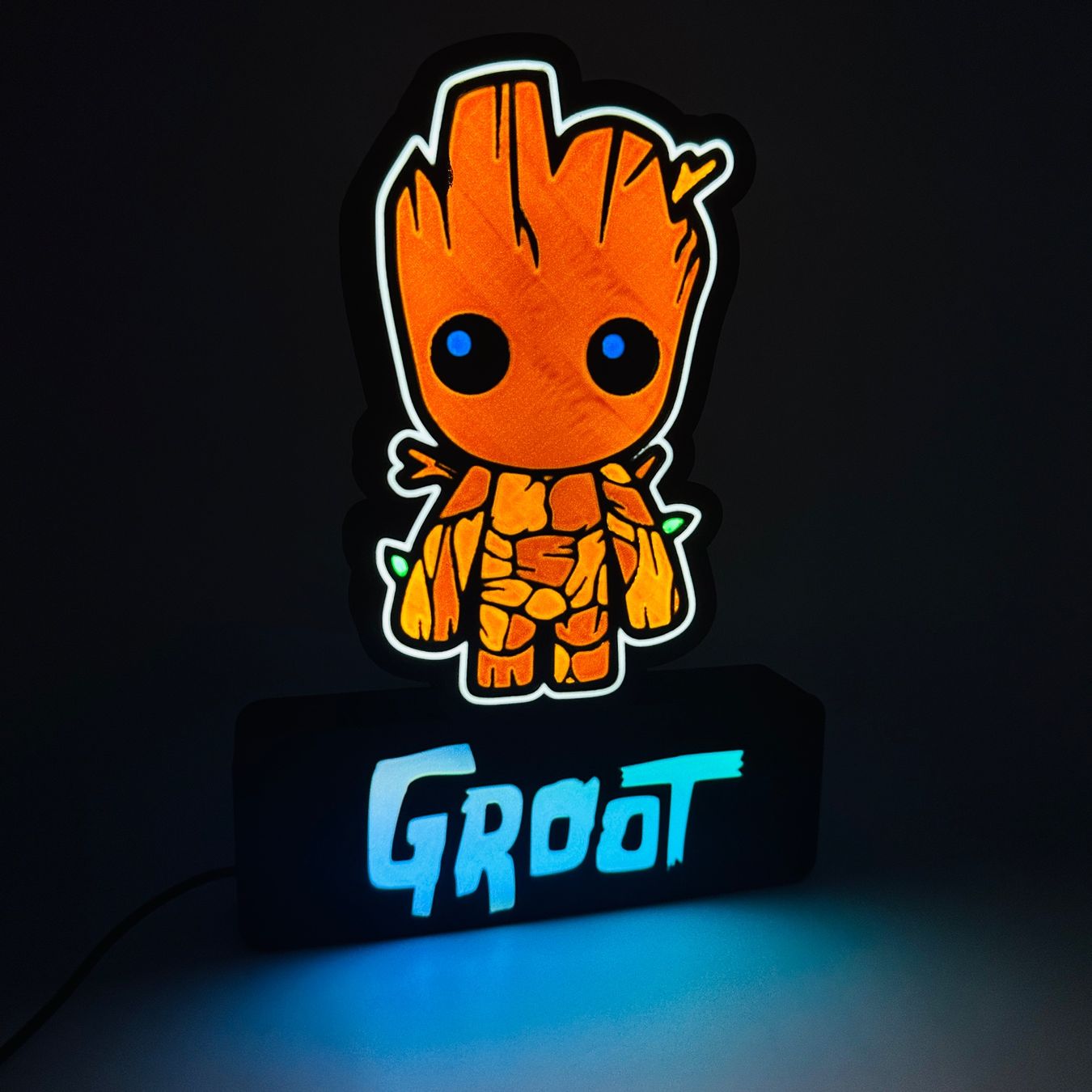 LedBOX RGB GROOT avec Nom personnalisable