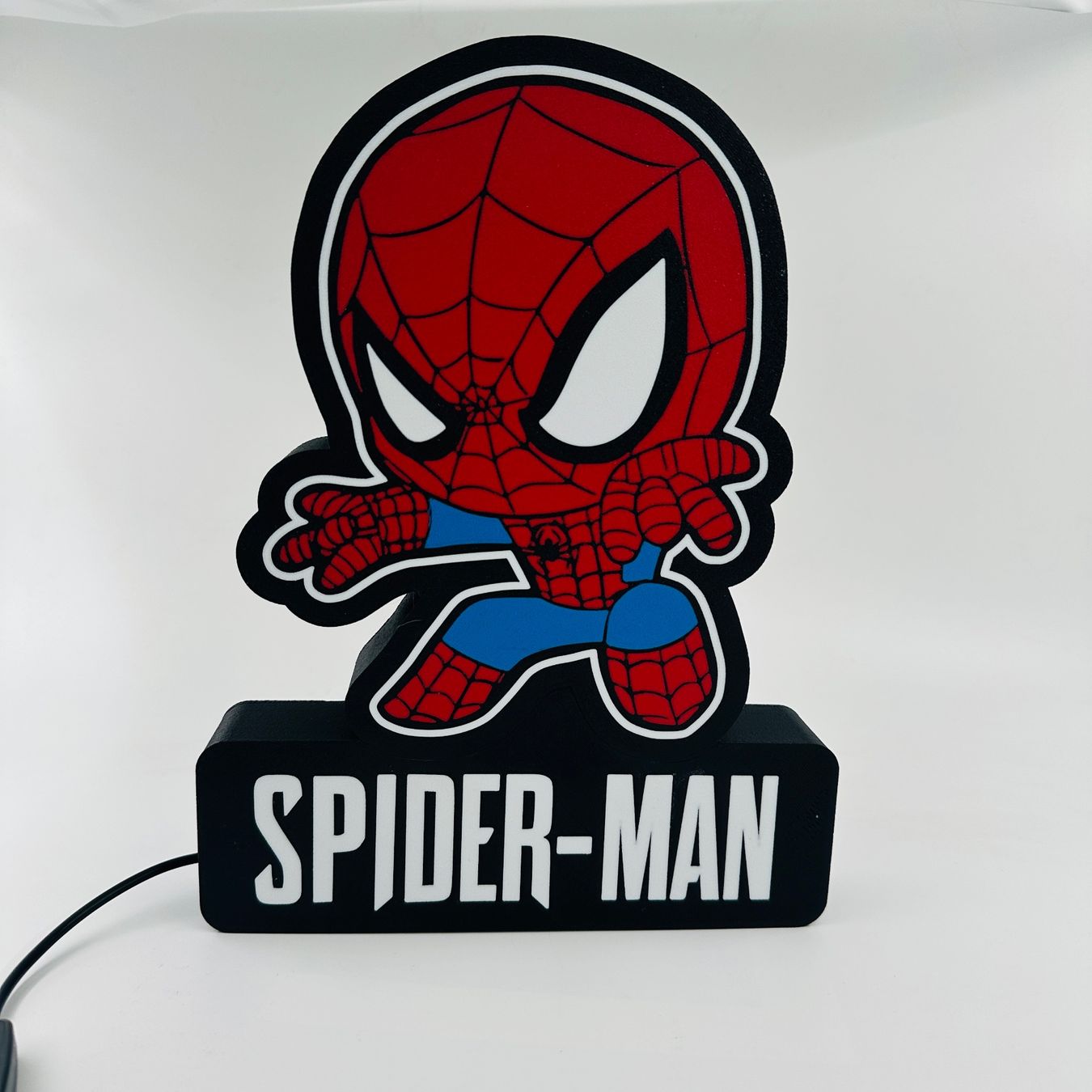 LedBOX RGB SPIDERMAN KID avec Nom personnalisable