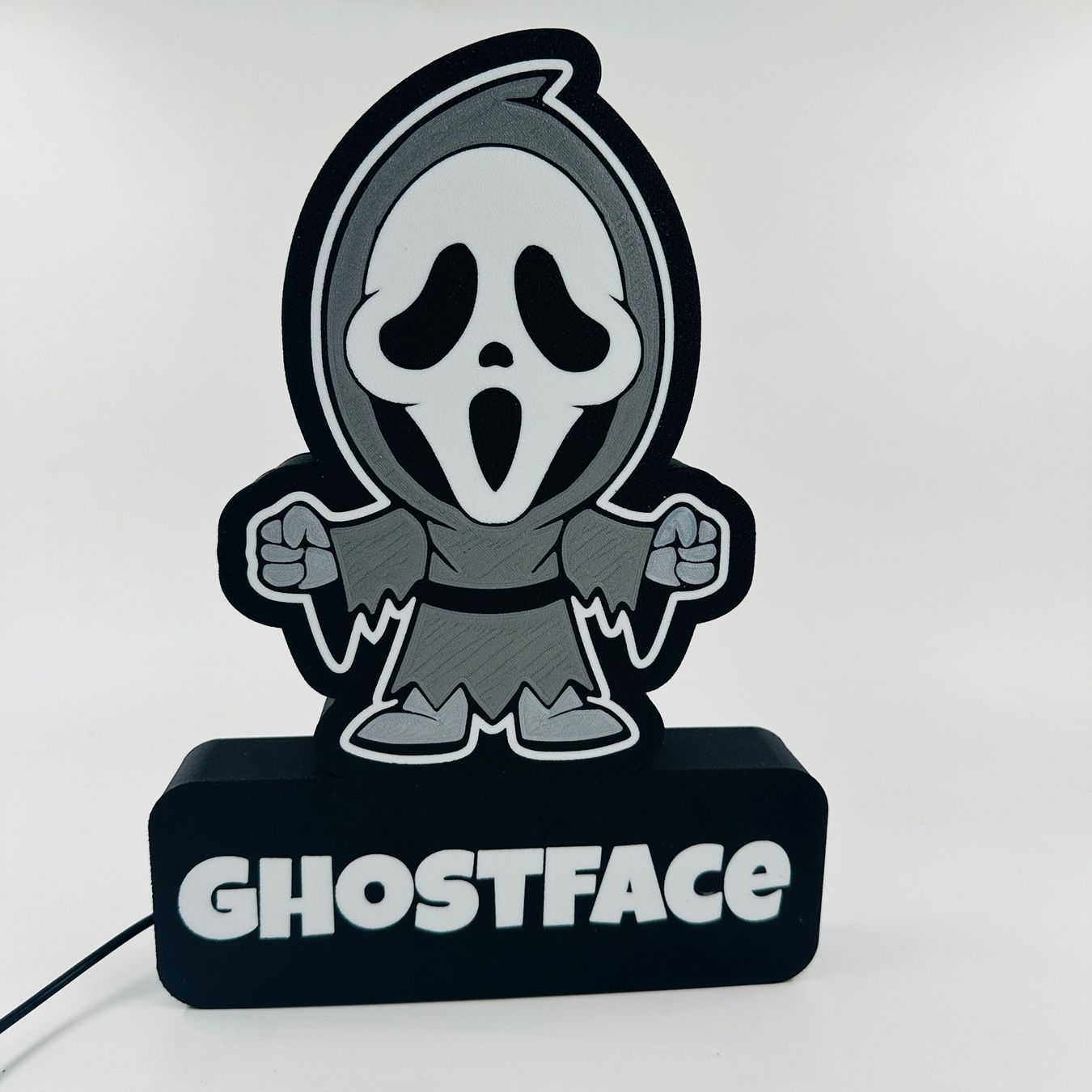 LedBOX RGB Ghostface avec Nom personnalisable