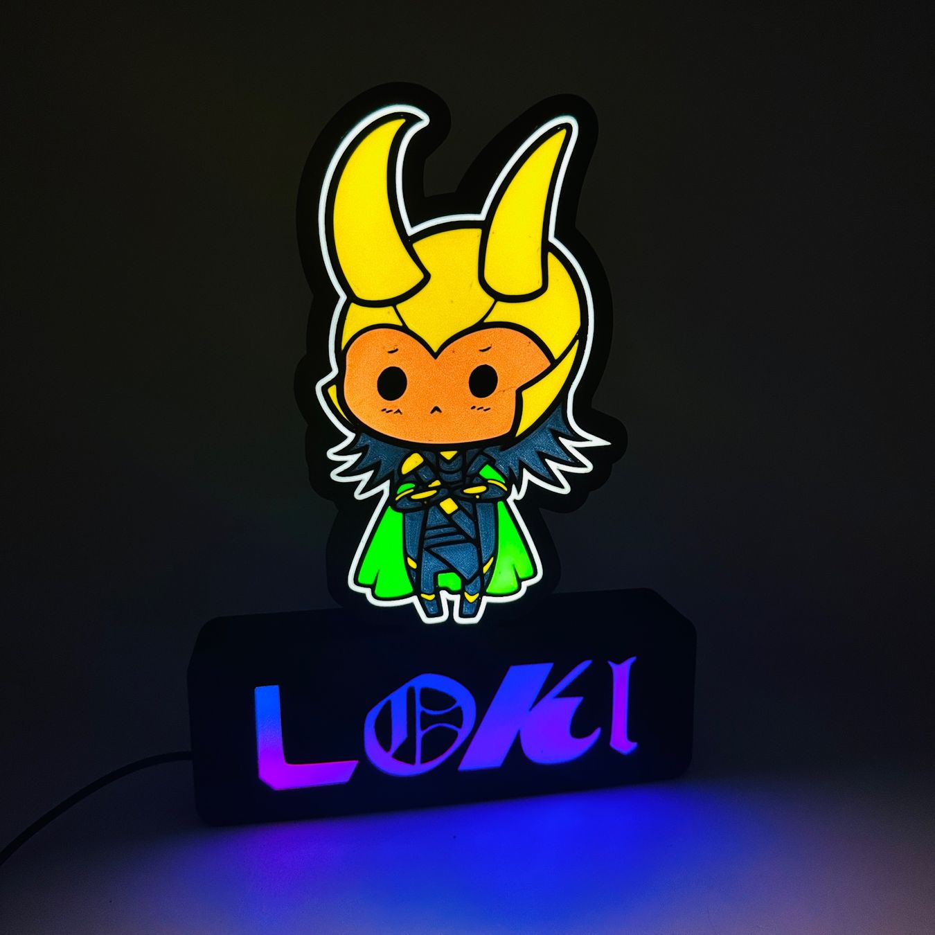 LedBOX RGB LOKI avec Nom personnalisable